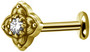 PREMIUM COLLECTION|Boheemi kullanvärinen siro labret
