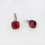 Korvakorut, BOHM PARIS|Boucles Bea -rubiininpunainen/hopea