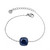 Rannekoru, BOHM PARIS|Bracelet Bea -tummansininen/hopea