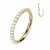 Lävistysrengas, Titanium Pearl Hoop in Gold -titaaninen helmiclicker