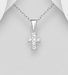 PREMIUM COLLECTION|Valo -pieni ristiriipus Cubic Zirconioilla