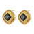FRENCH RIVIERA|Norah Earrings -mustat kirurginteräsnapit