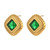 FRENCH RIVIERA|Norah Earrings -vihreät kirurginteräsnapit