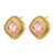 FRENCH RIVIERA|Norah Earrings -vaaleanpunaiset kirurginteräsnapit