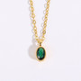 FRENCH RIVIERA|Annalise Necklace -vihreä kirurginteräskaulakoru