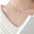 Kirurginteräskaulakoru, FRENCH RIVIERA|Fay Necklace -hopea strassikoru