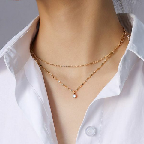 FRENCH RIVIERA|Michela Necklace -kerroskaulakoru kirurginterästä