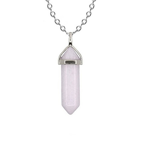 NATURE COLLECTION|Rose Quartz Necklace -ruusukvartsi luonnonkivikoru