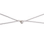 Kaulakoru, Silver Couple Necklace with Heart -rakkauskoru