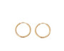 FRENCH RIVIERA|Simple Fay Hoops -teräksiset renkaat (ruusukulta)