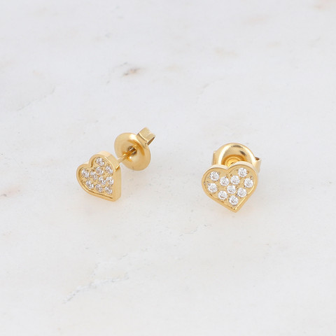 Korvakorut, BOHM PARIS|Boucles Carla -sydänkorvakorut (kulta)