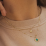 Kaulakoru, BOHM PARIS|Collier Dao -smaragdinvihreä kristalli aurinko