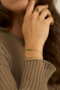 Rannekoru, BOHM PARIS|Bracelet Honoré -siro vihreä kristallirannekoru