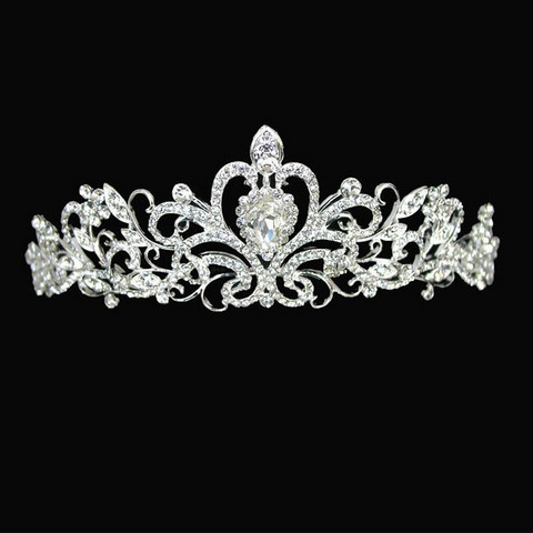 ROMANCE|Sophie -hopeanvärinen romanttinen tiara