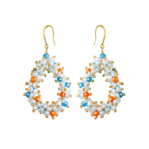 FRENCH RIVIERA|Lauren Earrings -sinisävyiset pisarakorvakorut