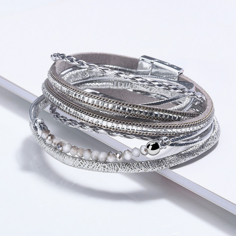 Rannekoru, FRENCH RIVIERA|Colletta Bracelet -hopeinen kerrosrannekoru