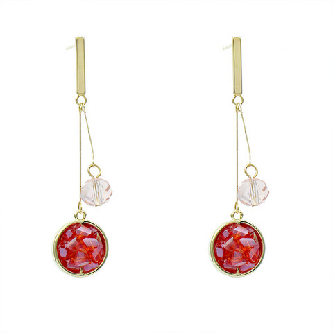 FRENCH RIVIERA|Delicate Red Earrings -punaiset kristallikorvakorut