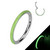 Titaaninen lävistysrengas, Glow -pimeässä hohtava clicker (vihreä)