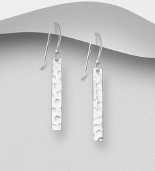 PREMIUM COLLECTION|Iris -hopeiset modernit roikkuvat korvakorut