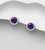 PREMIUM COLLECTION|Moa -hopeiset violetit nappikorvakorut