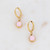 BOHM PARIS|Boucles Aden -kirurginteräsrenkaat (opaali vaaleanpunainen)