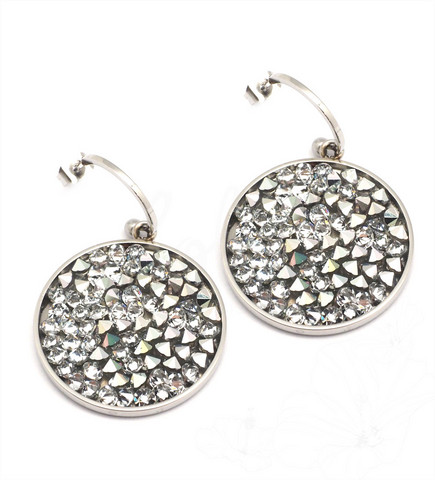 Korvakorut, BOHM PARIS|Boucles Célia Rhodium -harmaat korvakorut