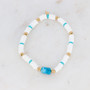 BOHM PARIS|Bracelet Aaliyah -apatiitti rannekoru simpukkahelmin