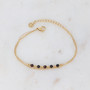 BOHM PARIS|Bracelet Maximilien -musta akaatti rannekoru