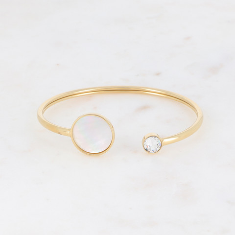 BOHM PARIS|Bracelet Bliss -valkoinen helmiäisrannekoru