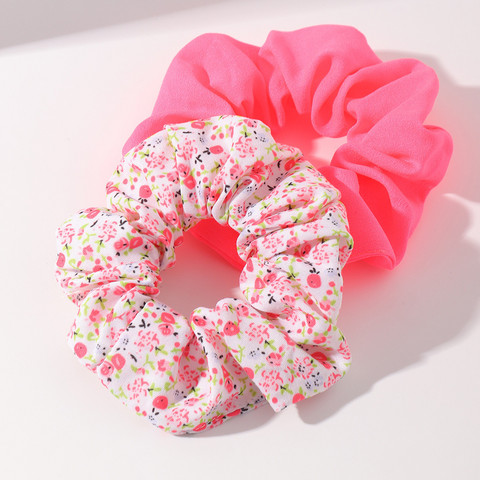 Scrunchie|SUGAR SUGAR, Summer days -pinkki hiusdonitsi tuplapakkaus