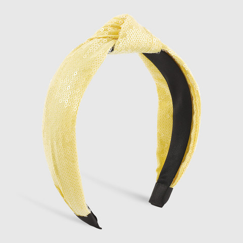 SUGAR SUGAR, Summer Picnic Hairband -vaaleankeltainen hiuspanta