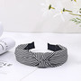SUGAR SUGAR®, Saint Tropez Hairband -raidallinen hiuspanta (musta)