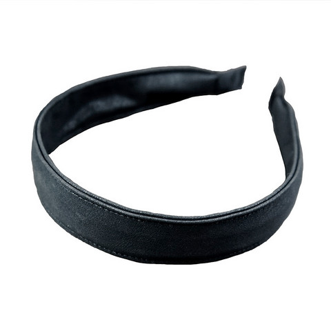 SUGAR SUGAR®, Norah Hairband -musta keinonahka comfy-hiuspanta