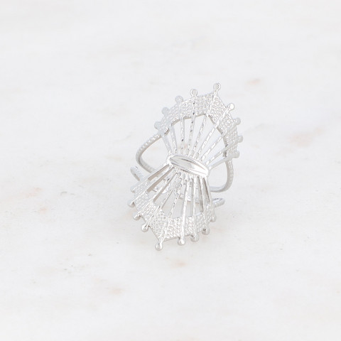 BOHM PARIS|Bague Keaggan -kirurginterässormus (hopea)