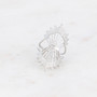 BOHM PARIS|Bague Keaggan -kirurginterässormus (hopea)