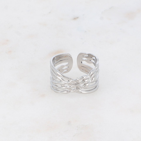 BOHM PARIS|Bague Wendy -kirurginterässormus (hopea)
