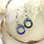 Korvakorut, Davina Earrings -siniset korvakorut
