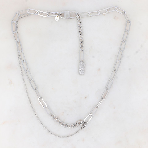 BOHM PARIS Stockholm|Collier Joshua -kirurginteräsketju (hopea)