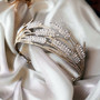 ROMANCE|Autumn -kullanvärinen näyttävä tiara viljantähkä koristein