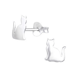 Hopeanapit, Silver Cat -kivettömät kissa korvakorut