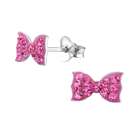 Lasten hopeanapit, Sparkly Bow -kimaltavat rusettikorvakorut