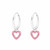 Hopearenkaat, Love Heart in Pink -pinkit sydänkorvakorut