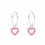 Hopearenkaat, Love Heart in Pink -pinkit sydänkorvakorut