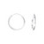 Hopearenkaat, Basic Flat 16mm Silver Hoops -sileät renkaat