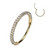 Lävistysrengas 0,8mm, Titanium 3 Sides in Gold -titaaninen clicker