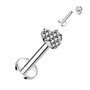 Rustokoru/traguskoru, Diamond Cut Heart -titaaninen labret