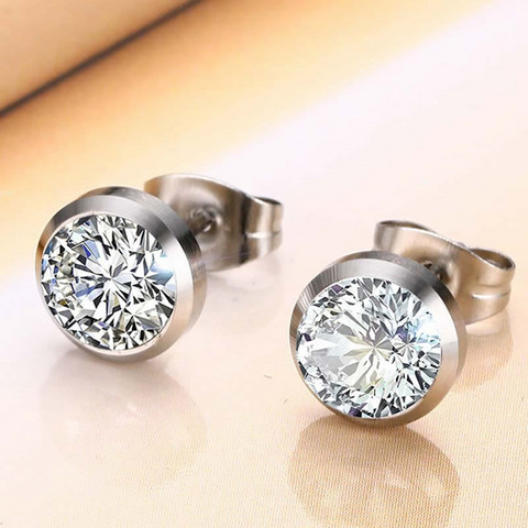Kirurginteräsnapit, Minimalistic Earrings -modernit kirkkaat napit