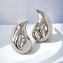 FRENCH RIVIERA|Ava Silver Earrings  -kirurginteräsnapit (kaksi kokoa)