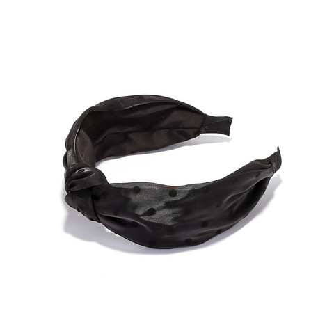 SUGAR SUGAR®, Sara Hairband -musta polkadot comfy-hiuspanta