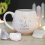 Muki, Fueled By Crystals and Coffee Mug -vaaleanpunainen muki